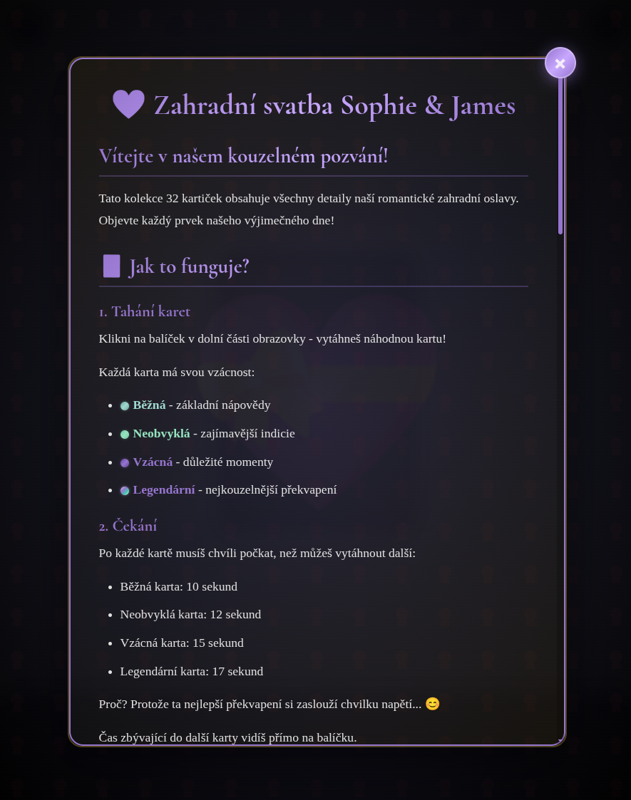 Intuitivní nápověda pro hosty